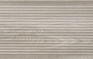 Azulejo rectangular efecto madera beige con ranuras horizontales