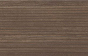 Pieza cerámica efecto madera marrón con vetas horizontales texturizadas