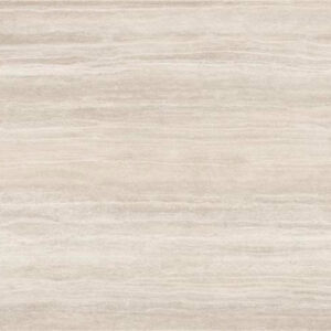 Baldosa cerámica beige claro con vetas horizontales tipo madera para pavimento
