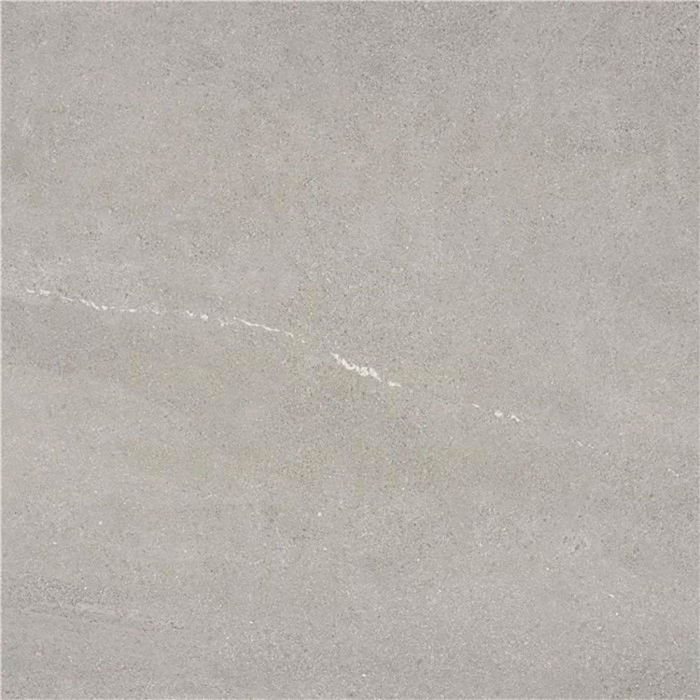 Bellevue-grey-75x75 Baldosa cerámica gris claro con textura mate y veta diagonal blanca sutil