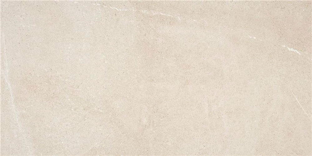 Bellevue-ivory-60x120 Muestra de baldosa cerámica beige mate con efecto piedra y ligeras vetas