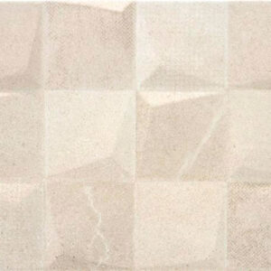 Bellevue-pi-ivory-light-30x60 Muestra de azulejo cerámico beige con efecto cuadriculado y textura mate
