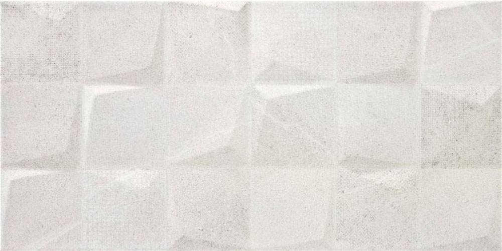 Bellevue-pi-white-light-30x60 Azulejos cerámicos blancos con relieve geométrico y textura mate