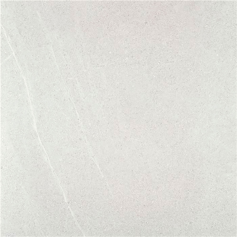 Bellevue-white-45x45 Baldosa cerámica gris claro con veteado sutil y textura mate.