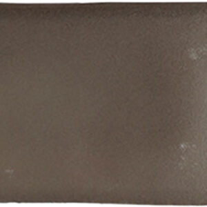Azulejo cerámico rectangular marrón con acabado esmaltado brillante y bordes irregulares