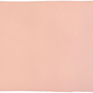 Azulejo rectangular rosa empolvado con acabado brillante y bordes ligeramente irregulares