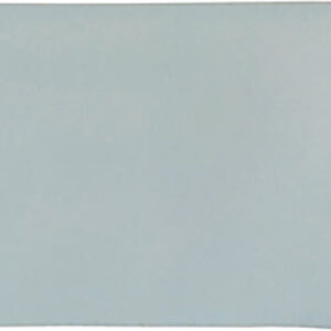 Azulejo cerámico rectangular esmaltado azul claro con brillo sutil y bordes redondeados