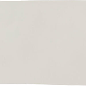 Azulejo rectangular crema liso con bordes ligeramente irregulares