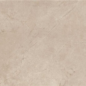 Baldosa cerámica beige claro con vetas sutiles efecto mármol