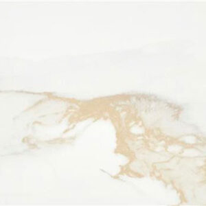 Camile-gold-33x90 Lámina cerámica blanca con veta marmoleada beige para pavimento y revestimiento