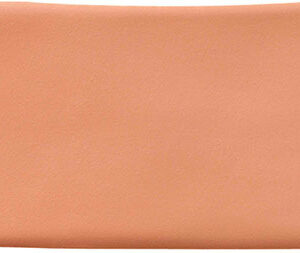 Azulejo rectangular esmaltado color terracota rosado con bordes redondeados