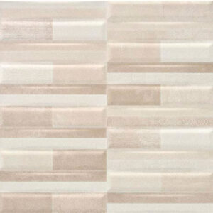 Elementi-bk-warm-30x60 Revestimiento cerámico mosaico en tonos beige y crema con listones texturizados