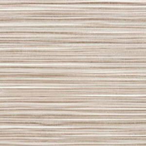 Revestimiento cerámico beige con finas estrías horizontales y textura lineal.