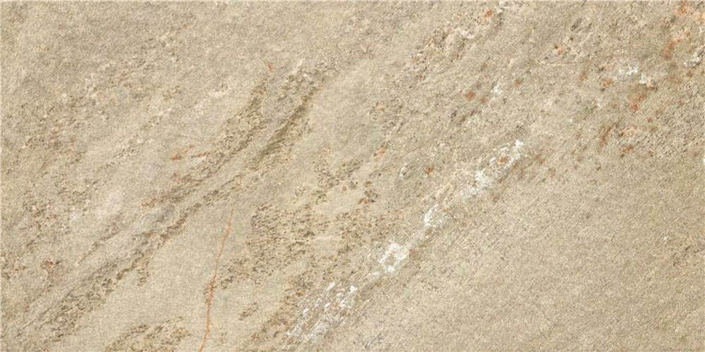 Icaria-ocre-30x60 Baldosa efecto piedra beige con vetas y motas sutiles