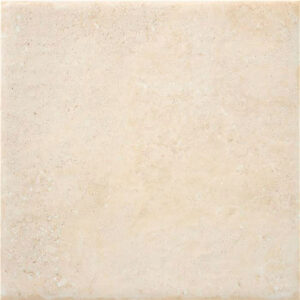 Azulejo cerámico cuadrado beige con vetas y textura de piedra natural
