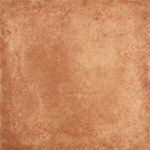 Azulejo cerámico terracota con textura rústica y aspecto envejecido