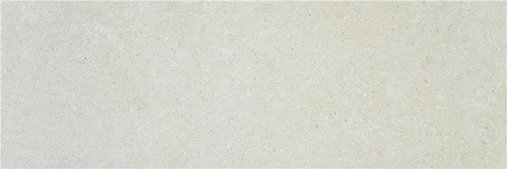 Baldosa cerámica rectangular beige claro con textura sutil tipo piedra