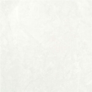 Baldosa cerámica blanca con vetas grises suaves y acabado mate