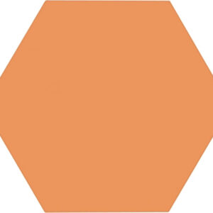 Baldosa hexagonal terracota lisa