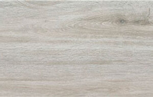 Lama cerámica efecto madera gris claro con vetas y nudos sutiles