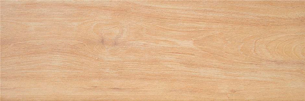 Baldosa cerámica efecto roble claro con vetas y nudo