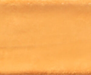Azulejo cerámico rectangular esmaltado en tono ocre con brillo irregular