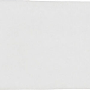 Azulejo cerámico rectangular blanco brillo con bordes irregulares