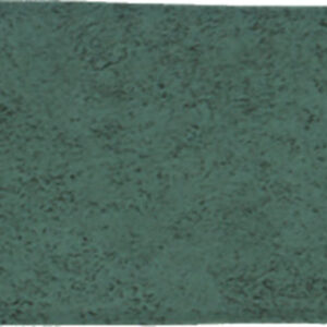 Azulejo rectangular verde con textura moteada y manchas blancas brillantes en el borde derecho