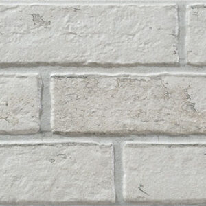 Old-Caravista-Blanco-17x52 Revestimiento cerámico tipo ladrillo blanco envejecido con textura rugosa