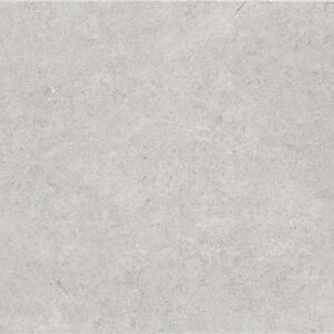 Baldosa cerámica efecto hormigón gris claro con textura uniforme