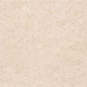 Muestra de pavimento cerámico beige con textura de piedra suave