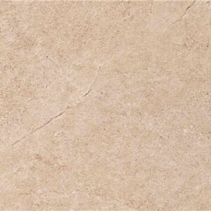 Baldosa cerámica beige efecto piedra con vetas finas y textura mate
