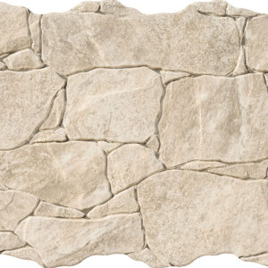 Ribassos-Crema Revestimiento cerámico beige efecto piedra con losas irregulares