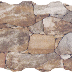 Ribassos-mix Azulejo efecto muro de piedras irregulares en tonos tierra