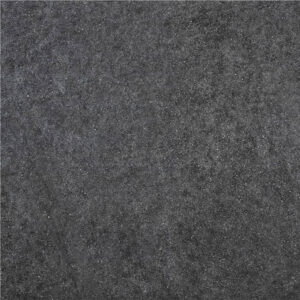 Baldosa cerámica gris oscuro con textura de piedra y microgranulado