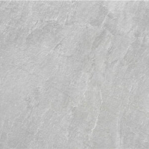 Azulejo gris mate efecto piedra con vetas sutiles para pavimento y revestimiento