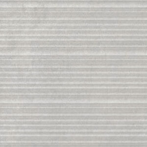 Sonder-dec-pearl-33,3x90 Revestimiento cerámico gris claro con textura de franjas horizontales