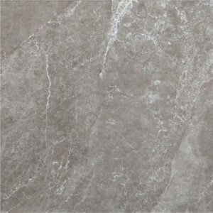 Baldosa cerámica efecto mármol gris con vetas blancas