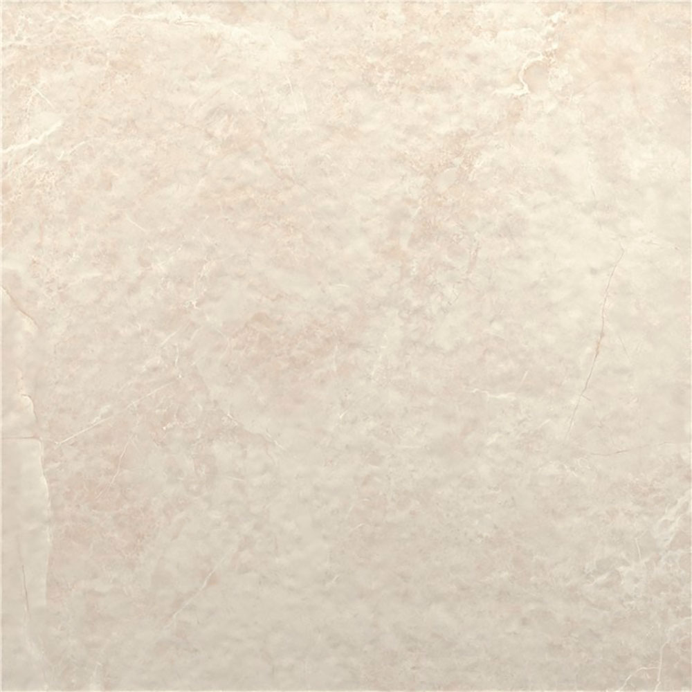 Baldosa cerámica efecto mármol beige claro con vetas sutiles