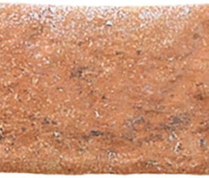 Azulejo rectangular terracota rústico con textura envejecida y bordes irregulares