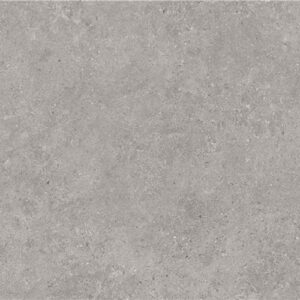 Muestra de baldosa cerámica gris con textura efecto cemento