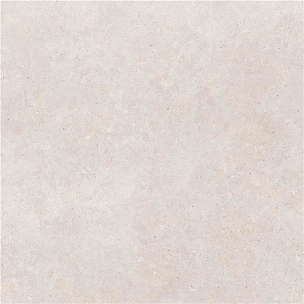 Baldosa cerámica beige claro con textura de piedra y sutil moteado
