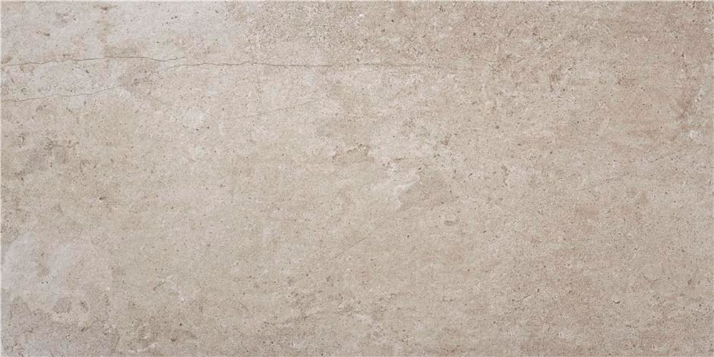 Baldosa cerámica beige con textura efecto piedra natural