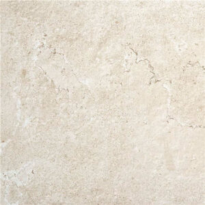 Baldosa cerámica beige claro con textura y vetas tipo piedra