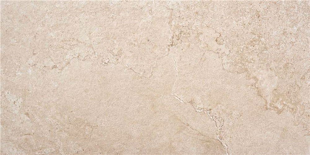 Azulejo cerámico beige efecto piedra con vetas y textura mate