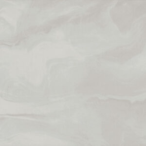 Revestimiento cerámico efecto mármol gris claro con vetas suaves y onduladas