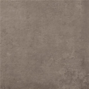Baldosa cerámica color topo mate con textura de hormigón envejecido