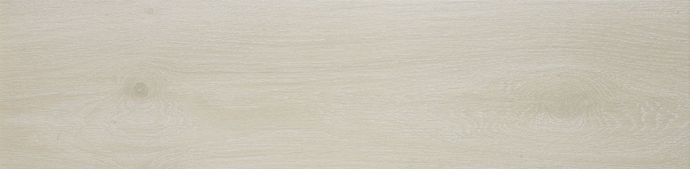 Lámina cerámica imitación madera en tonos claros con vetas y nudos visibles