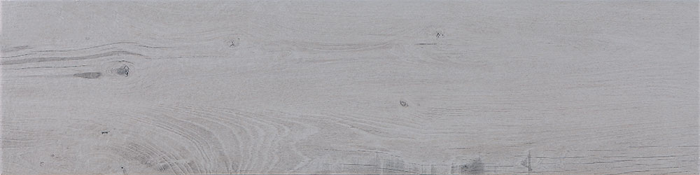 Baldosa cerámica efecto madera gris claro con vetas y nudos sutiles