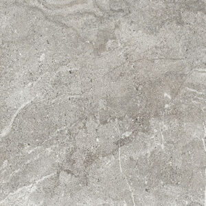 Baldosa cerámica gris efecto piedra con vetas y textura rugosa sutil